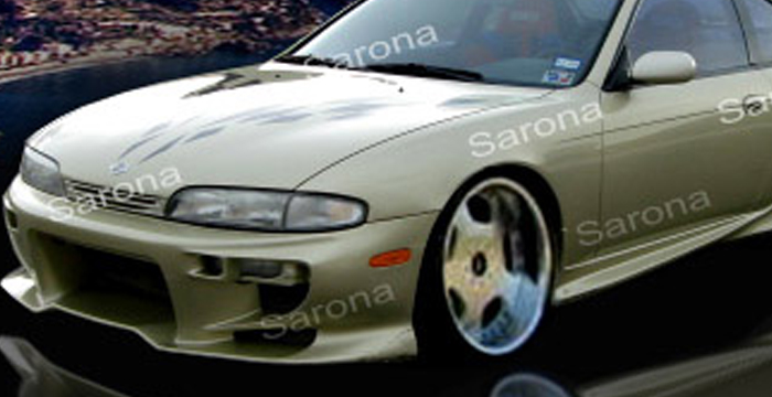 Custom Nissan 240SX  Coupe Front Bumper (1995 - 1998) - $430.00 (Part #NS-008-FB)